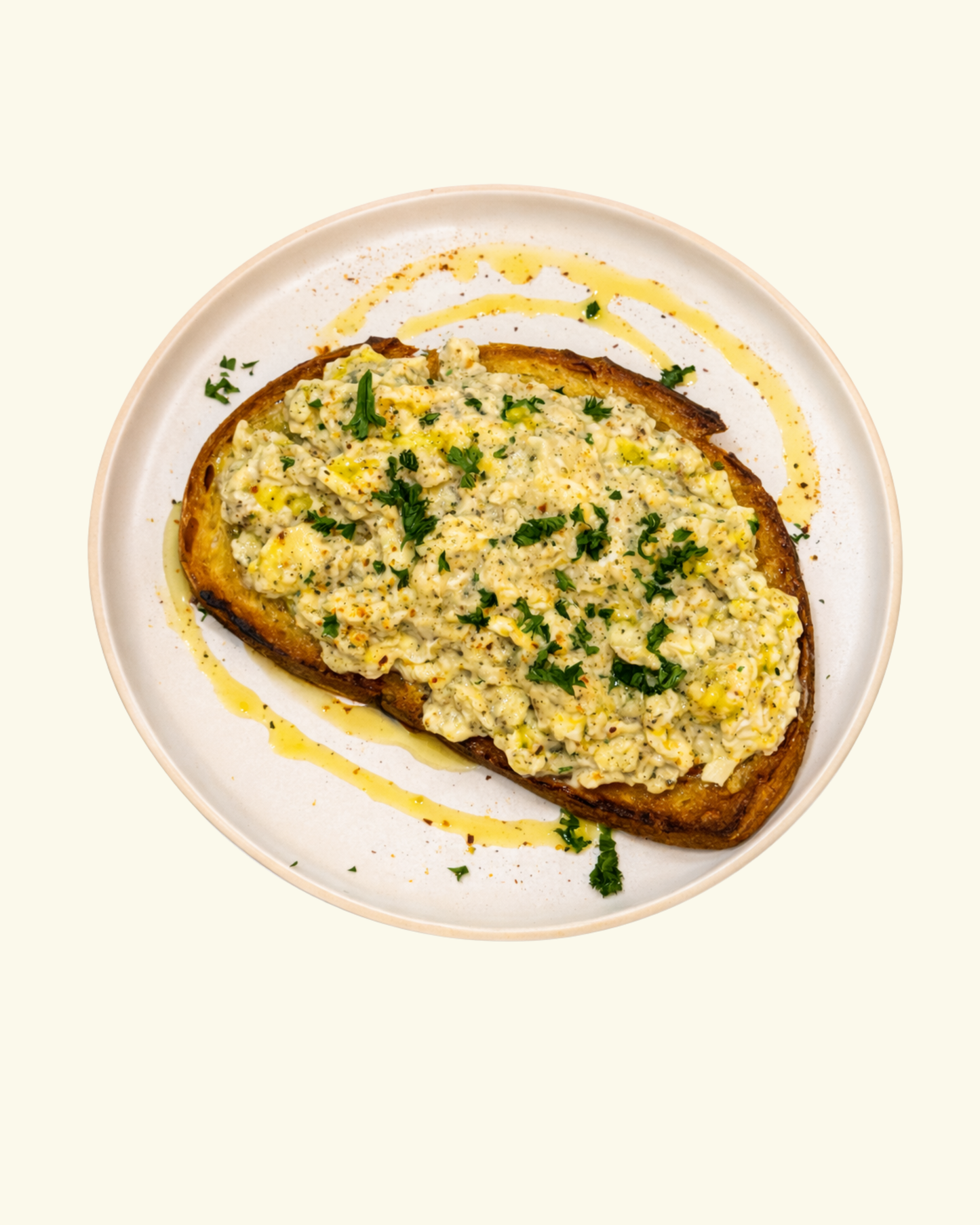 scrambled egg toast